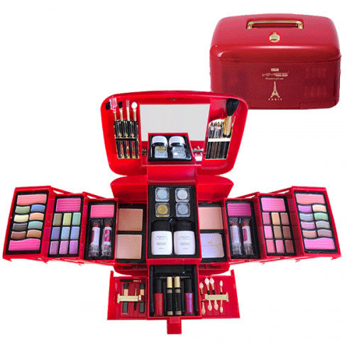 Multifunctional 3-Layer Makeup Box – Complete Makeup & Cosmetic Organizer